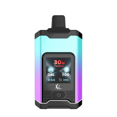 Ekran LCD Wysoki Puffs Jednorazowy Vape Bar Z Wręczkami Sieciowymi I Przyciskem Przełącznika